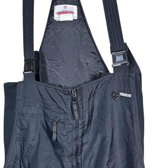 Obermeyer Ski Bib Overalls Obermeyer Wimen Sz 12 Black Snow Pants Vintage - Picture 3 of 11